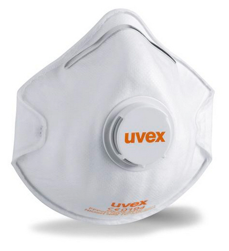 Atemschutzmaske uvex silv-Air c 2210, Schutzstufe FFP 2, m. Ventil, VE = 15 Stück