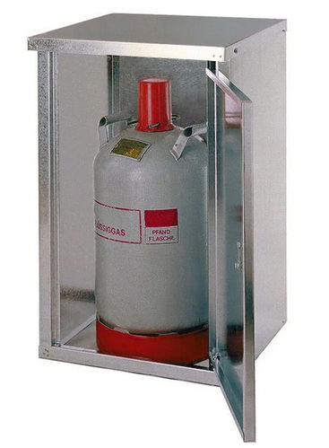Flüssiggasflaschenschrank ST 10, für 1 x 11 kg Flasche, mit geschlossener Wand und 1-flügeliger Tür